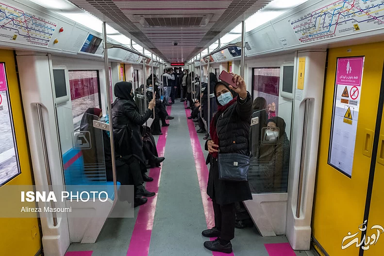 (تصاویر) افتتاح واگن ویژه زنان و کودکان در متروی تهران